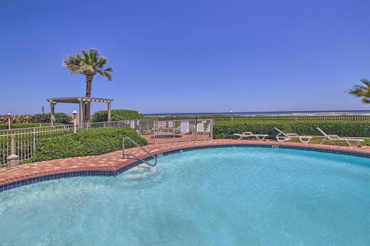 Sunny Oceanfront Condo On South Padre Island Beach Eksteriør bilde