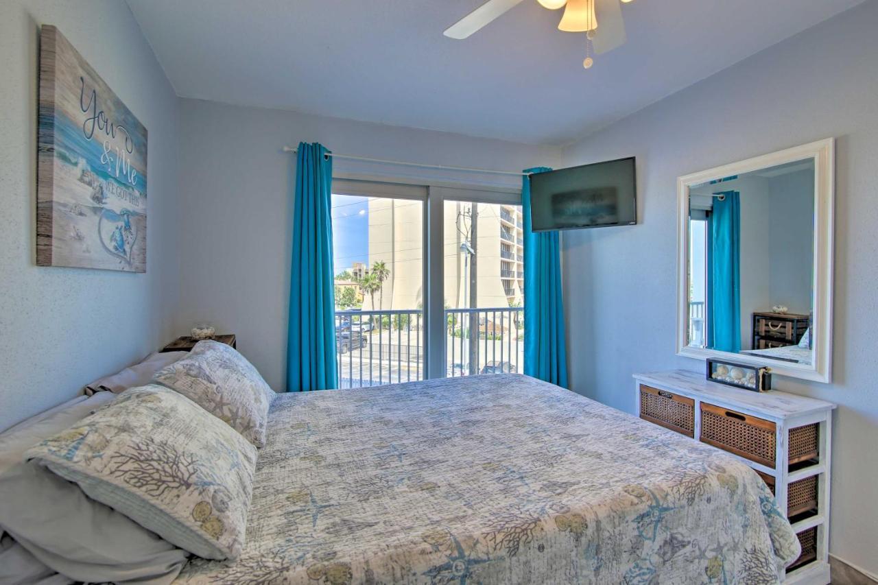 Sunny Oceanfront Condo On South Padre Island Beach Eksteriør bilde