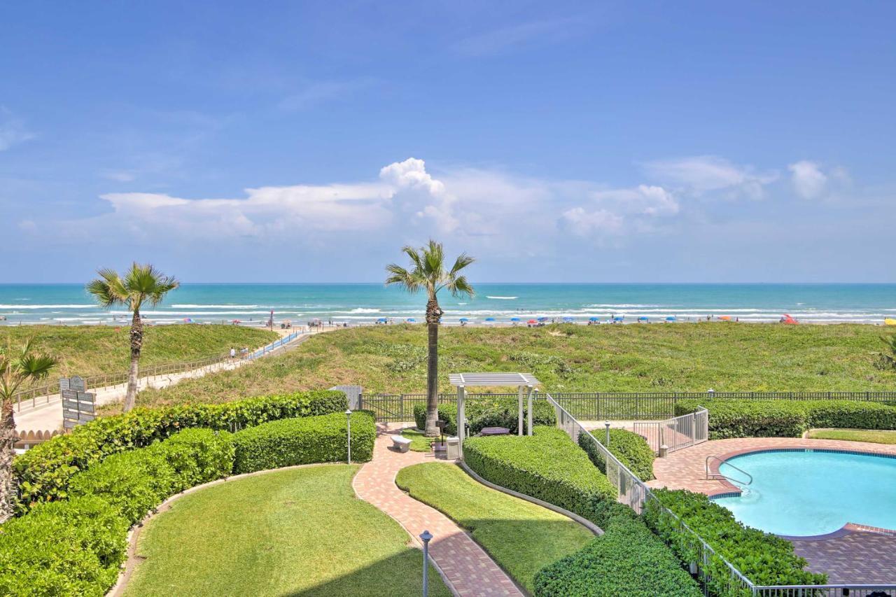 Sunny Oceanfront Condo On South Padre Island Beach Eksteriør bilde