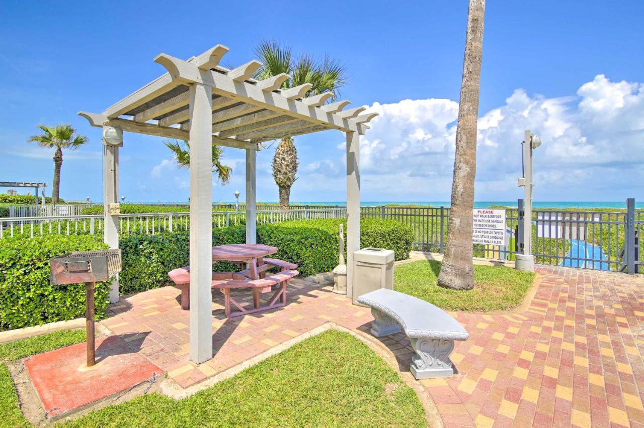 Sunny Oceanfront Condo On South Padre Island Beach Eksteriør bilde