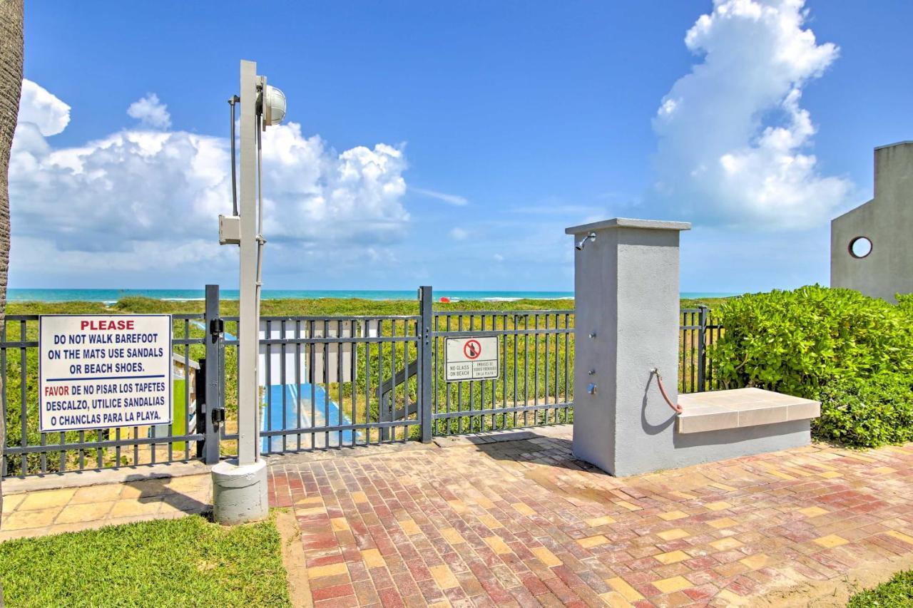 Sunny Oceanfront Condo On South Padre Island Beach Eksteriør bilde