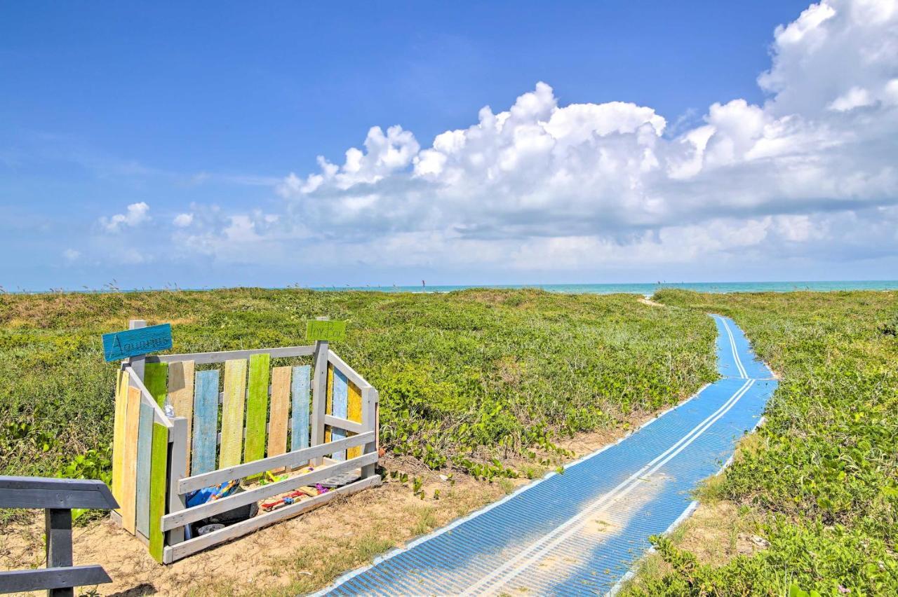 Sunny Oceanfront Condo On South Padre Island Beach Eksteriør bilde